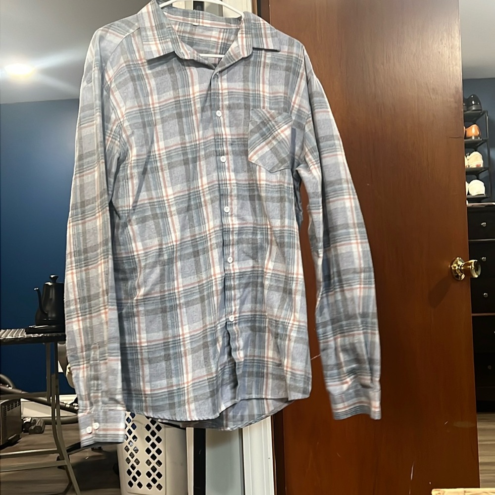 Mens Flannel Button Down